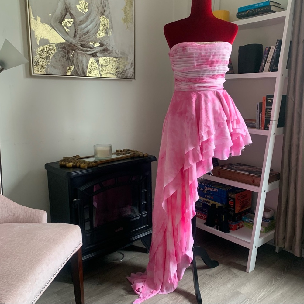 Bronx and Banco Pink Strapless Mini Dress - Picture 7 of 15